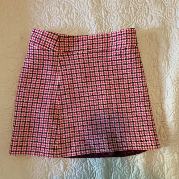 J. Crew Dresses & Skirts - J.CREW Plaid Pink Mini Skirt